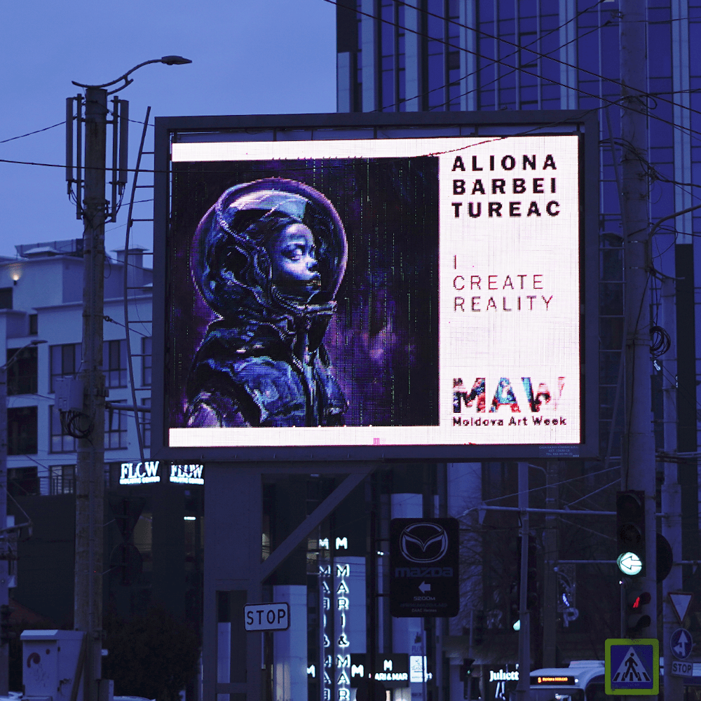 Arta în spațiul urban: lucrări expuse pe suprafețe publicitare