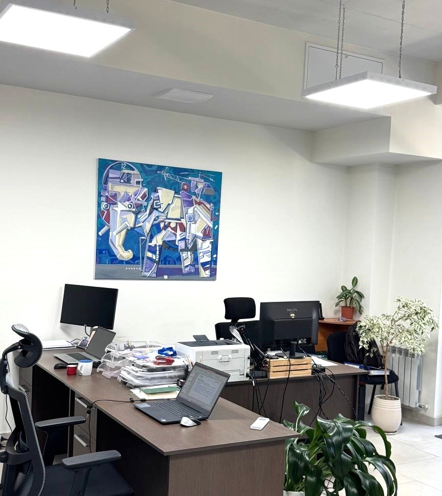 Lucrare originală MAW deasupra birourilor echipei EBA Moldova
